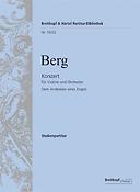 Alban Berg: Konzert fuer Violine und Orchester