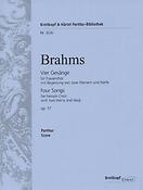 Johannes Brahms: Vier Gesänge op. 17