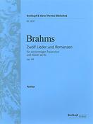Johannes Brahms: Zwölf Lieder u. Romanzen op.44
