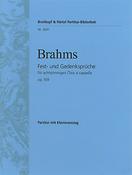 Johannes Brahms: Fest-und Gedenksprüche op. 109