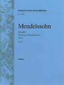 Felix Mendelssohn Bartholdy: Klavierkonzert 1 g-moll op.25