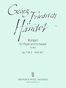Georg Friedrich Händel: Orgelkonz. A-dur op.7/2 HWV307