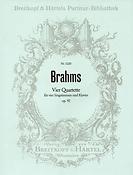 Johannes Brahms: Vier Quartette op. 92