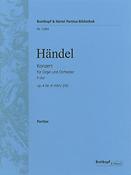 Georg Friedrich Händel: Orgelkonzert F op. 4/4 HWV 292