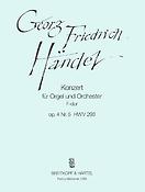 Georg Friedrich Händel: Orgelkonz.F-dur op.4/5 HWV 293