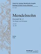 Felix Mendelssohn Bartholdy: Klavierkonzert Nr. 2 op. 40
