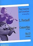 Leo Portnoff: Concertino in E Minor for Violin And Piano