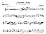 Concertino In A Minor (Score And Parts)