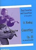 Oskar Rieding: Concertino for Violin And Piano In D Op.25