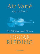 Oscar Rieding: Air varié Opus 23 nr.3