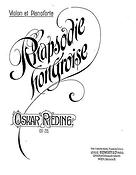 Oscar Rieding: Rhapsodie Hongroise Op.26