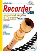 Animated Movies and TV Duets for Recorder & Piano
