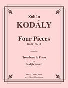 Four Pieces from Op. 11 fuer Trombone & Piano