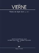 Louis Vierne: Pièces en Style Libre I