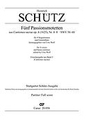 Schütz: Passionsmotetten (5) (Partituur)