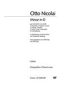 Otto Nicolai: Messe Nr. 1 in D (Koorpartituur)