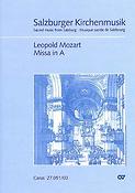 Leopold Mozart: Missa in A (Vocalscore)