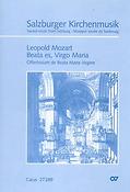 Leopold Mozart: Beata es, Virgo Maria (Partituur)