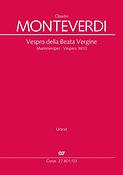 Monteverdi: Vespro Della Beata Vergine (Klavieruittreksel)