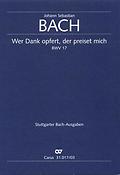 Bach: Wer Dank Opfuert, Der Preiset Mich BWV 17 (Vocal Score)