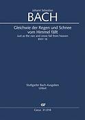 Bach: Gleichwie der Regen und Schnee vom Himmel fällt BWV 18 (Partituur)