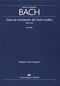 Bach: Dazu ist erschienen der Sohn Gottes BWV 40 (Vocal Score)