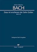 Bach: Dazu ist erschienen der Sohn Gottes BWV 40 (Studiepartituur)