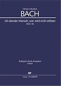 Bach: Ich elender Mensch, wer wird mich erlösen BWV 48 (Studiepartituur)
