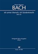 Bach: Ich armer Mensch, ich Sündenknecht BWV 55 (Partituur)