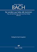Bach: Kantate BWV 65 Sie Werden aus Saba alle Kommen (Partituur)