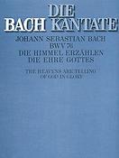 Bach: Kantate BWV 76 Die Himmel Erzählen die Ehre Gottes (Partituur)