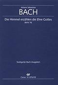 Bach: Kantate BWV 76 Die Himmel Erzählen die Ehre Gottes (Vocal Score)