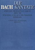 Bach: Kantate BWV 89 Was Soll Ich Aus Dir Machen, Ephraim (Partituur)