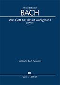 Bach: Kantate BWV 99 Was Gott tut, das ist wohlgetan (Studiepartituur)