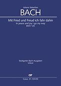Bach: Kantate BWV 125 Mit Fried und Freud fahr ich dahin (Vocalscore)