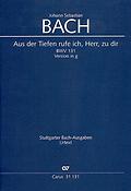 Bach: Kantate BWV 131 Aus der Tiefen rufe ich, Herr, zu dir g-moll (Partituur)