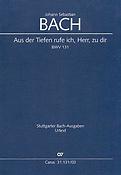 Bach: Kantate BWV 131 Aus der Tiefen rufe ich, Herr, zu dir g-moll  (Vocal Score)