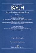 Bach: Kantate BWV 143 Lobe den Herrn, meine Seele (Studiepartituur)