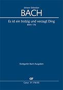 Bach: Kantate BWV 176 Es ist ein trotzig und verzagt Ding (Vocal Score)