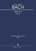 Bach: Missa in F BWV 233 (Partituur)