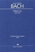 Bach: Missa in G BWV 235 (Vocal Score)