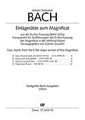 Bach: Einlagesätze zum Magnifica (Partituur)