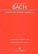 W.F. Bach: Flötenkonzert in D (Vocal Score)