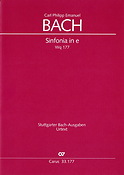 Bach: Sinfonia in e (BR-CPEB Wq 177)