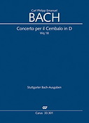 Bach: Concerto per il Cembalo in D (BR-CPEB Wq 18)