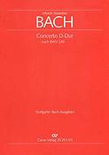 Bach: Concerto in D (Partituur)