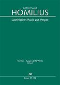 Homilius: Lateinische Musik zur Vesper. Werkausgabe
