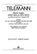 Telemann: Meine Augen sehen stets zu dem Herrn (TVWV 1:1093/1)
