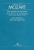 Mozart: Drei geistliche Hymnen nach den Thamos-Chören (Partituur)
