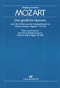 Mozart: Drei geistliche Hymnen nach den Thamos-Chören (Vocalscore)